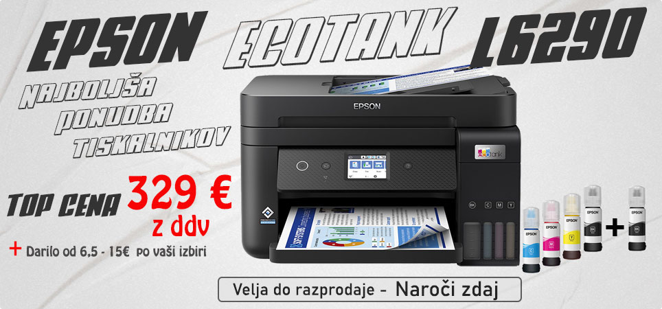 AKCIJA! Najboljša ponudba Epson tiskalnikov + darilo vredno od 6,5 € do 15 €