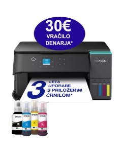 EPSON EcoTank L4360 barvno tiskanje, kopiranje, skeniranje, obojestranski tisk, Povezava USB, WiFi, Wi-Fi Direct, AirPrint, Epson iPrint