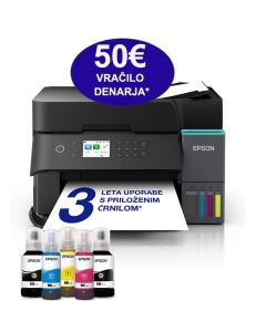EPSON EcoTank L6370 obojestransko tiskanje, skeniranje, kopiranje, priklop USB, Ethernet, WiFi, WiFi Direct, uporablja črnilo v stekleničkah