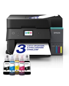 EPSON EcoTank L6390 MFP obojestransko tiskanje, skeniranje, kopiranje, priklop USB, Ethernet, WiFi, WiFi Direct, uporablja črnilo v stekleničkah