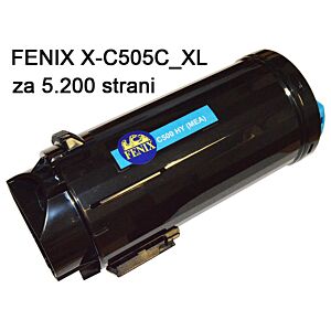 FENIX X-C505C_XL Cyan toner za 5.200 strani nadomešča Xerox 106R03881 HC za Xerox VersaLink C500N, C500DN, C505S, C505X
