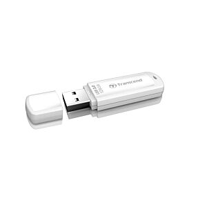 USB DISK TRANSCEND 128GB JF 730, 3.1, bel, s pokrovčkom