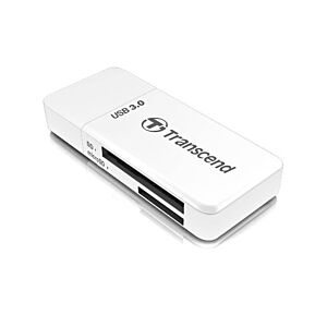 Čitalec kartic Transcend RDF5 bel, USB A 3.1 --> SD, microSD