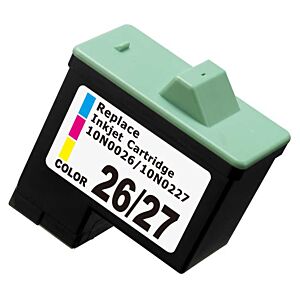 FENIX L26-27 nova barvna kartuša nadomešča Lexmark 10N0026E št.26, #26 ter 10NX227E št.27, #27 kartušo, kapaciteta 14ml črnila in omogoča 30% več izpisa od originalne št.26