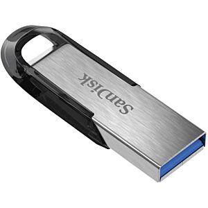USB DISK SANDISK 32GB ULTRA FLAIR, 3.0, srebrn, kovinski, brez pokrovčka *PROM