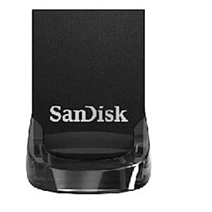 USB DISK SANDISK 128GB ULTRA FIT, 3.1/3.0, črn, micro format