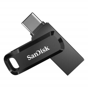 USB C & USB disk SanDisk 64GB Ultra Dual GO, 3.1/3.0, 150 MB/s, črn *PROM