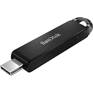 USB C DISK SANDISK 128GB ULTRA, 3.1 Gen1, črn