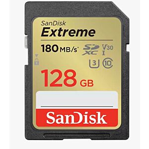 SDXC SANDISK 128GB EXTREME, 180/90MB/s, UHS-I, C10, U3, V30