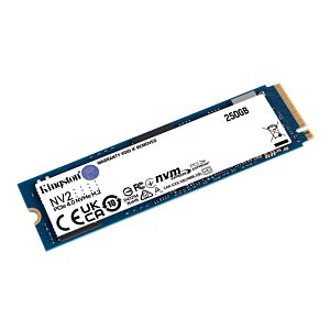 SSD Kingston M.2 PCIe NVMe 250GB NV2, 3000/1300MB/s, 4.0x4
