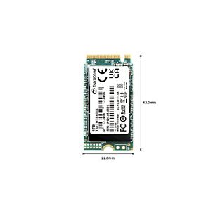 SSD Transcend M.2 PCIe NVMe 256GB 400S 2242, 2000/1000 MB/s, 3D TLC, DRAM-less