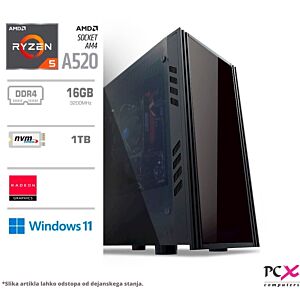Računalnik PCX Expert 234, Ryzen5 5600/16GB/1TB/Win11 Home