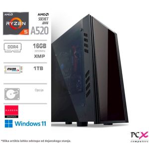 Računalnik PCX Expert 236, Ryzen5 5600/16GB/1TB/Win11 Pro