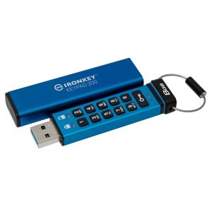 USB disk Kingston Ironkey 8GB Keypad 200, 3.2 Gen1, FIPS 140-3Lvl 3, AES-256 strojna zaščita