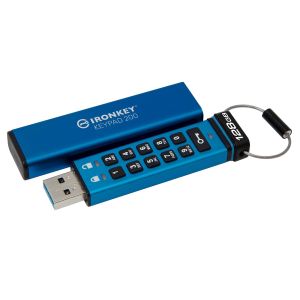 USB disk Kingston Ironkey 128GB Keypad 200, 3.2 Gen1, FIPS 140-3Lvl 3, AES-256 strojna zaščita