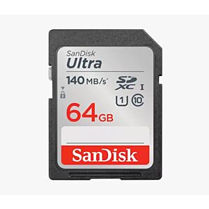 SDXC SanDisk 64GB Ultra, 140MB/s, UHS-I, C10