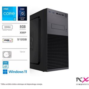 Računalnik PCX Exam 233, i3 13100/8GB/500GB/Win 11 Pro