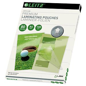 Leitz iLAM žepki za plastificiranje, A4, 80mic, 100/1