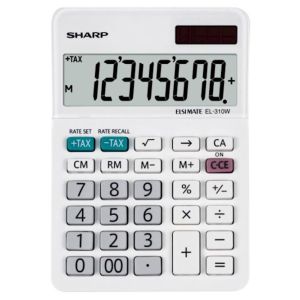 SHARP kalkulator EL310W, 8M, namizni