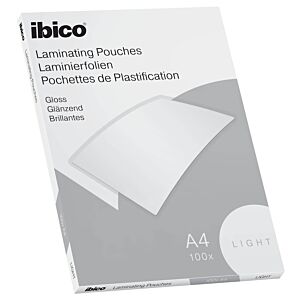 IBICO žepki za plastificiranje Basic Light, A4, 75mic, 100/1
