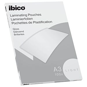 IBICO žepki za plastificiranje Basic Light, A3, 75mic, 100/1