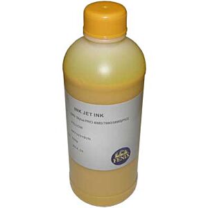 FENIX FFA51Y Ink črnilo Pigment 500ml Yellow za kartuše Epson T5444, T5494, T5634, T6124, T6144, T5434 - vodoodporno, pakirano po 500ml