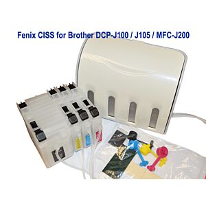Fenix CISS B-LC529-525 za Brother tiskalnike DCP-J100, DCP-J105W, MFC-J200 brez črnila