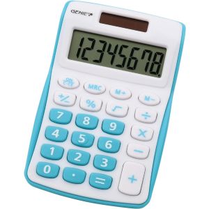 Kalkulator genie 8-mestni žepni 120 b moder