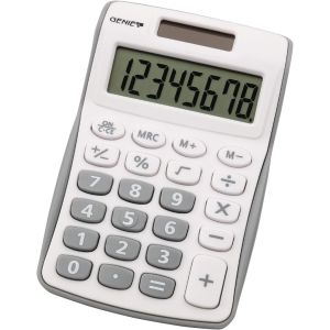 Kalkulator genie 8-mestni žepni 120 b siv