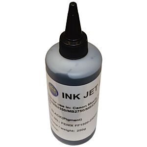 FENIX FF2500BK ink črnilo Pigment 250ml za kartuše Canon PGI-1500BK, PGI-2500Bk - črna 250ml