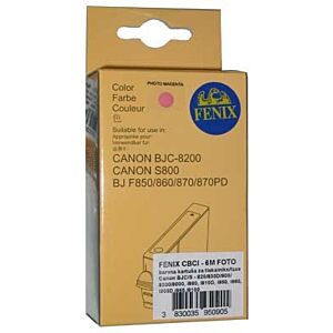 C-BCI-6 PM kartuša za Canon PIXMA iP8500, iP6000D, i990, i965, i905D, i950, i9950, i9100, S900, S9000, S830D, S820D, 820, = FENIX CBCI-6 Photo Magenta,