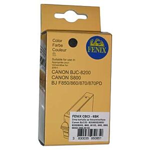 C-BCI-6 bk kartuša za Canon PIXMA iP4000, iP5000, iP6000, iP8500, MP780, MP760, i990, i965, i905D, i950, i865, i9950, i9100, S900, S830D, S820, S800, BJC8200 - FENIX CBCI-6 BK, črna
