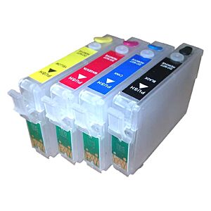 Komplet polnilnih kartuš Fenix E-T1001, E-T1002, E-T1003, E-T1004 z ARC čipom brez črnila