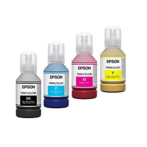 Komplet 4 Epson barv T49N100, T49N200, T49N300, T49N400 - Sublimacijska črnila v stekleničkah po 140ml za SC-F100, SC-F500