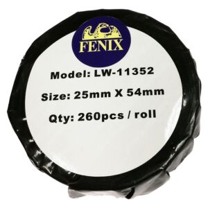 FENIX D-LW11352 nalepke 25mm x 54mm, 260 nalepk na kolutu za DYMO LabelWriter serije 300, 400, 450 - nadomešča S0722520, SO722520, 11352 