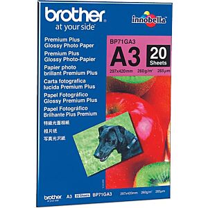 Brother Foto papir glossy A3, 20 listov, 260g/m2 Inkjet