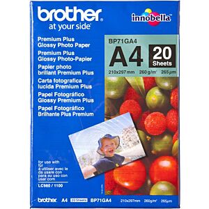Brother Foto papir glossy A4 20 listov 260g/m2, Inkjet