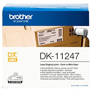 Brother DK11247 Večje etikete (103x164 mm) bele, 180 nalepk v roli