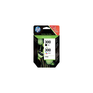 HP 300 2-pack black/tri-colour Ink