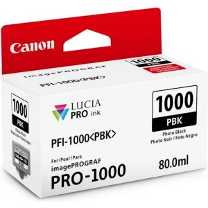 ČRNILO CANON PFI-1000 PHOTO BLACK ZA IMAGEPROGRAF PRO-1000, 80 ml