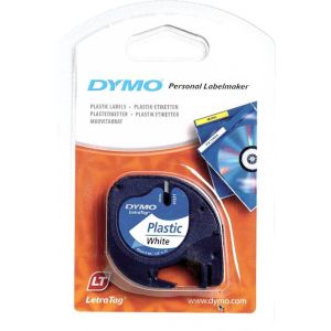 Trak DYMO LTAG 12mm/4m - bel trak/črn tisk, 912010