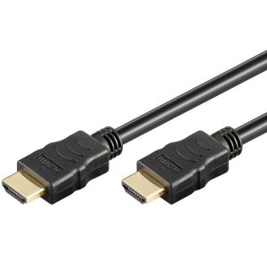 GOOBAY High Speed HDMI (M/M) 2.0 4K 60Hz 3m z Ethernet pozlačen črn kabel