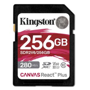 KINGSTON Canvas React Plus V60 SD 256GB Class 10 UHS-II U3 V60 SDR2V6/256GB spominska kartica