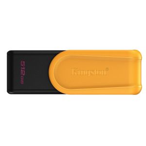 USB disk Kingston 512GB DT Exodia S, 3.2 Gen1, črn/rumen, z vrtljivim pokrovčkom