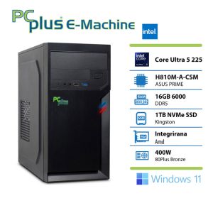 PCPLUS e-machine Ultra 5 225 16GB 1TB SSD Windows 11 Home namizni računalnik