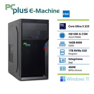 PCPLUS e-machine Ultra 5 225 16GB 1TB SSD Windows 11 Pro namizni računalnik
