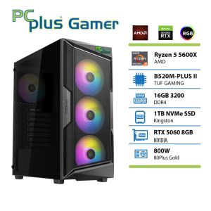 PCPLUS Gamer Ryzen 5 5600 16GB 1TB SSD RTX 5060 OC 8GB gaming namizni računalnik