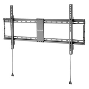 Stenski fiksni TV nosilec 43''-100'' MANHATTAN, 70kg, črne barve, ultra tanek