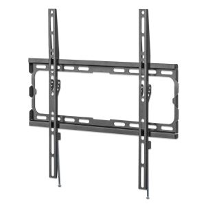 Stenski fiksni TV nosilec 32''-70'' MANHATTAN, 40kg, črne barve, ultra tanek