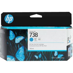 ČRNILO HP CYAN 738 ZA DesignJet T850 / T950 130ml